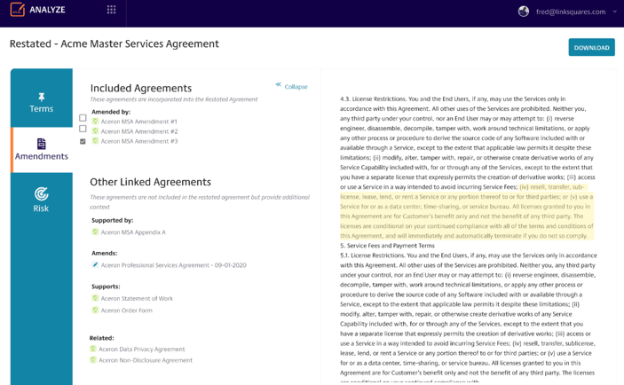 Restated Agreements1